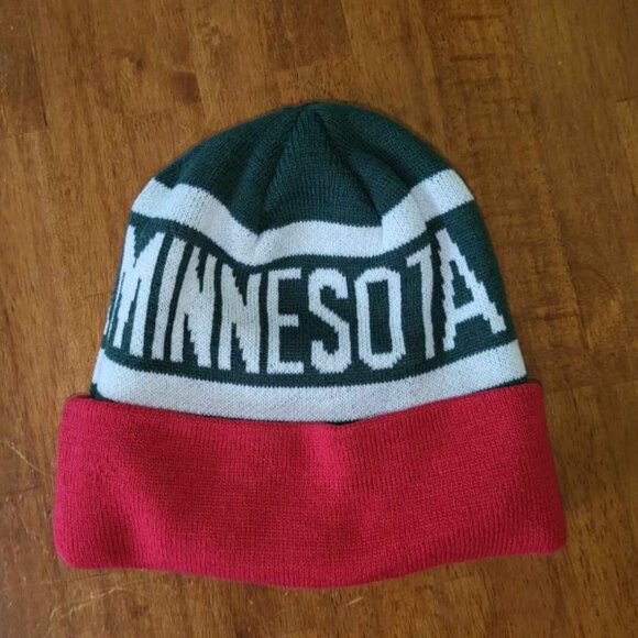 Minnesota Wild Beanie Toboggan Hat Cap ADULT Size Embossed Logo NHL New T1 - Picture 4 of 6